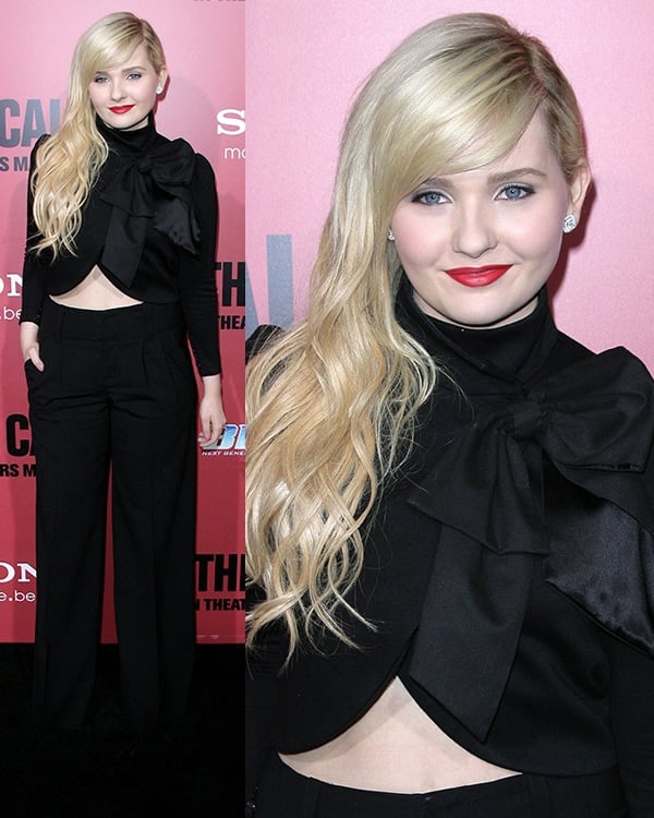 Abigail Breslin wears a cropped jacket at the "The Call" - Los Angeles Premiere