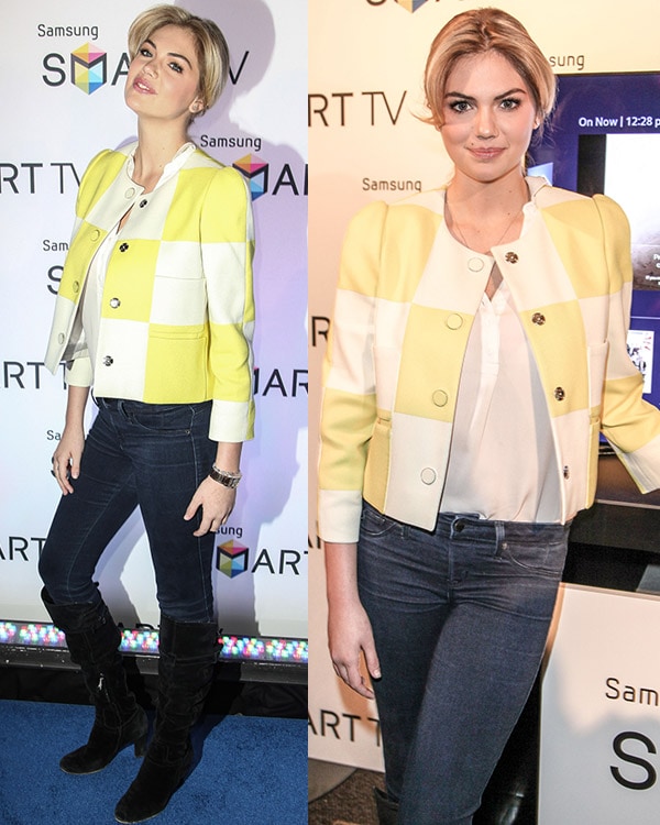 Kate Upton at Samsung Spring Launch at the Museum of American Finance on Wall Street in Manhattan on March 20, 2013