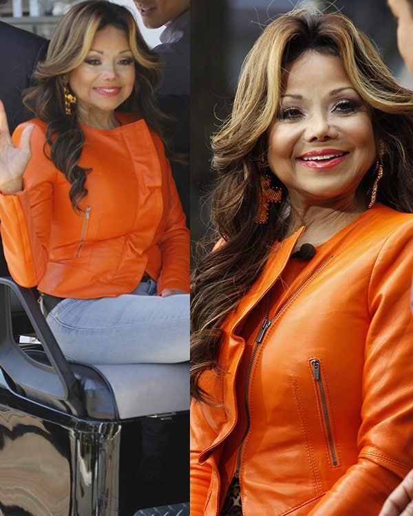 LaToya Jackson at The Grove for an appearance on television show Extra on April 16, 2013