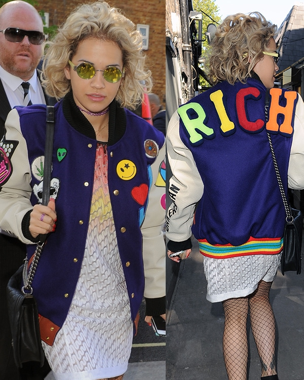 Rita Ora arriving at a recording studio in North London on May 1, 2013