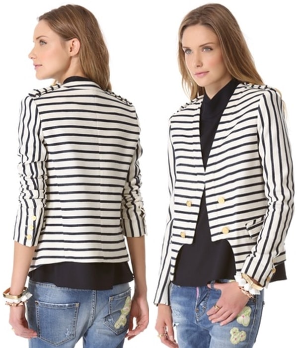 Camilla and Marc Bowline Striped Suiting Blazer