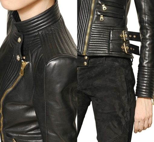 Balmain Nappa Leather Perfecto Jacket