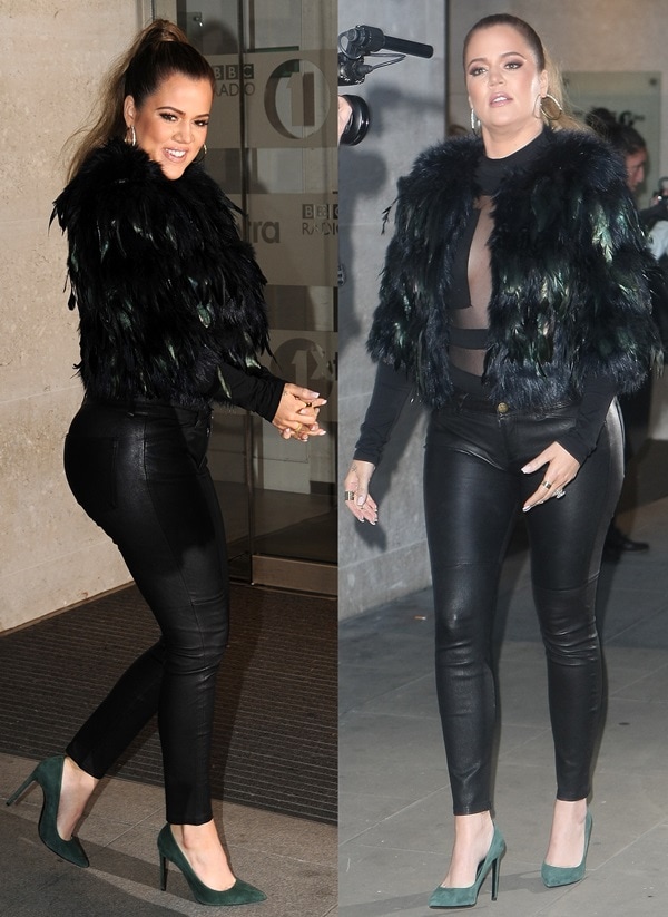 Khloe Kardashian leaves her hotel