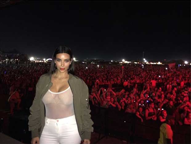 Kim Kardashian at the 2014 Bonnaroo Music and Arts Festival in Manchester, Tennessee, on June 13, 2014