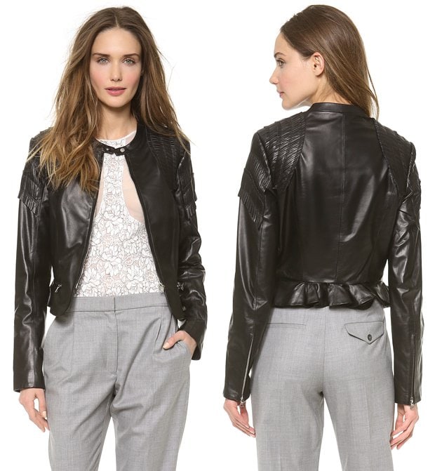 Nina Ricci Black Leather Jacket
