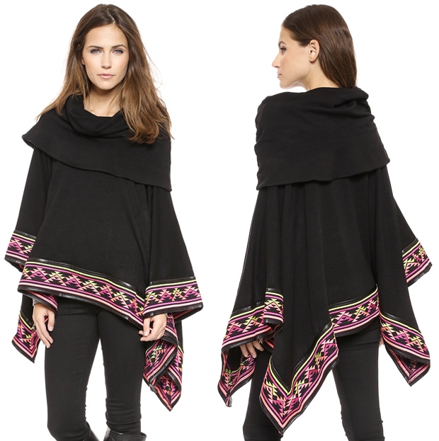 6 Shore Road Deserts Embroided Poncho