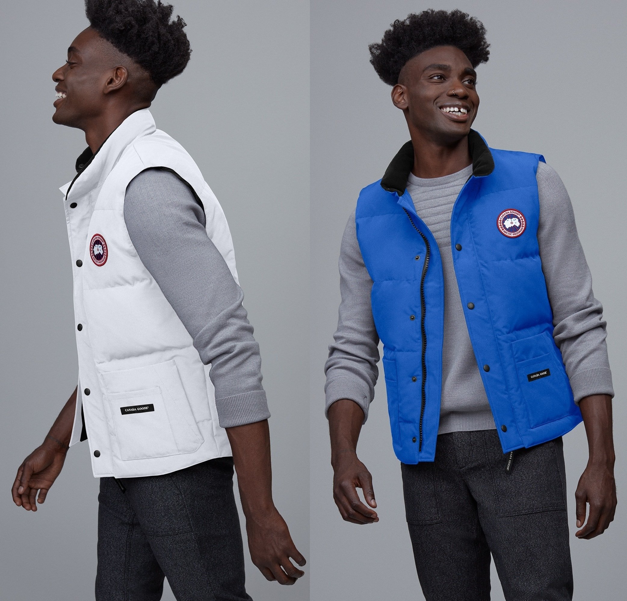 Casual down vest with a well-insulated layer for cold days spent about town
