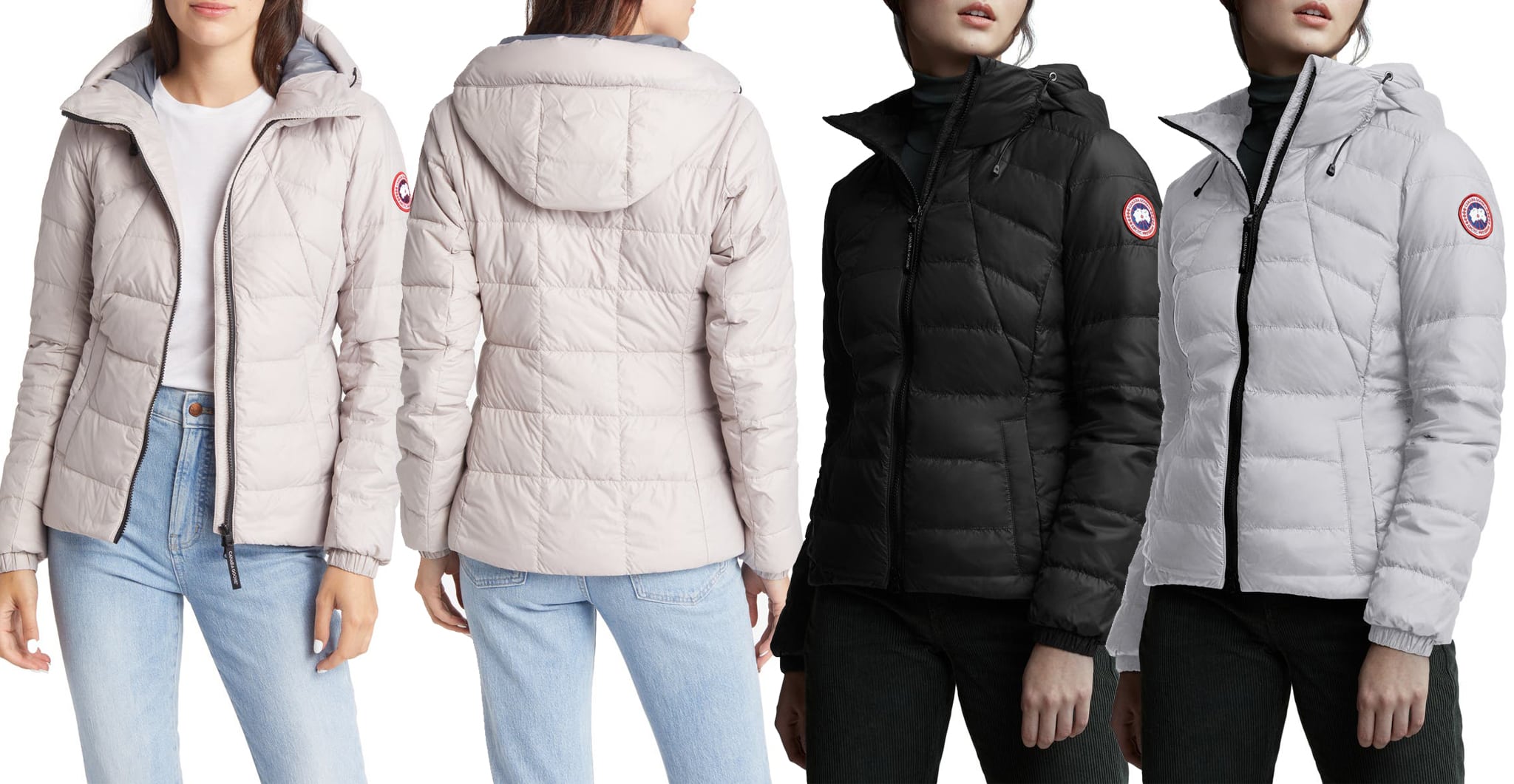 Canada Goose's Abbott is a travel-friendly, packable jacket made of lightweight non-stretch technical weave fabric, lined with 750-fill-power Hutterite white goose down insulation