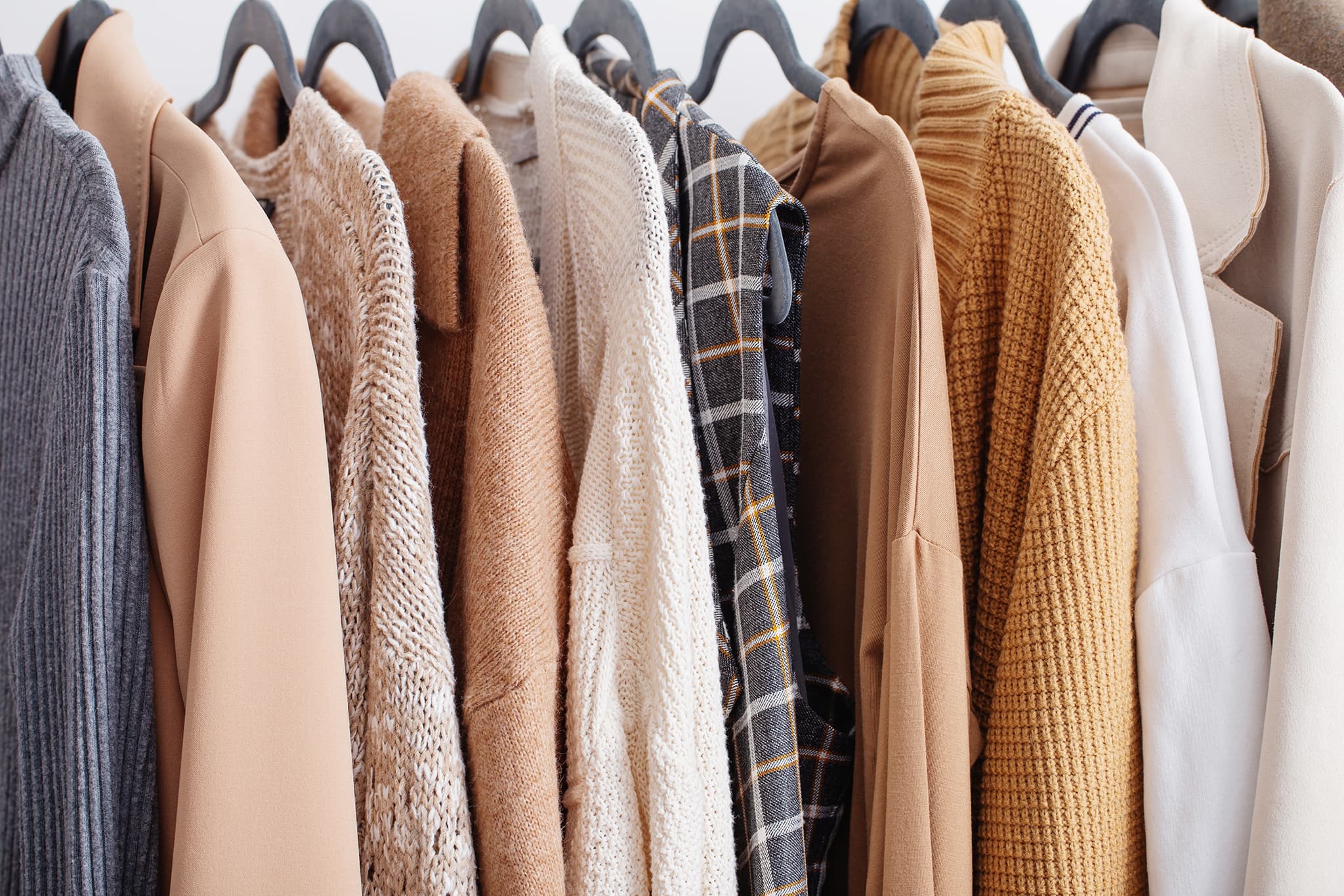 Neutral-colored coats can work well with anything in your closet