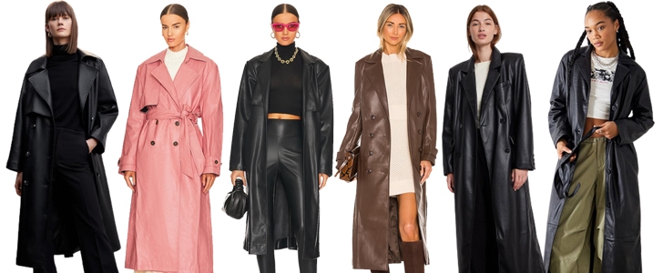 2023 Leather Trench Coat Trends: Stay Warm and Stylish in These 7 Must-Haves
